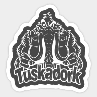 Tuskadork outline Sticker